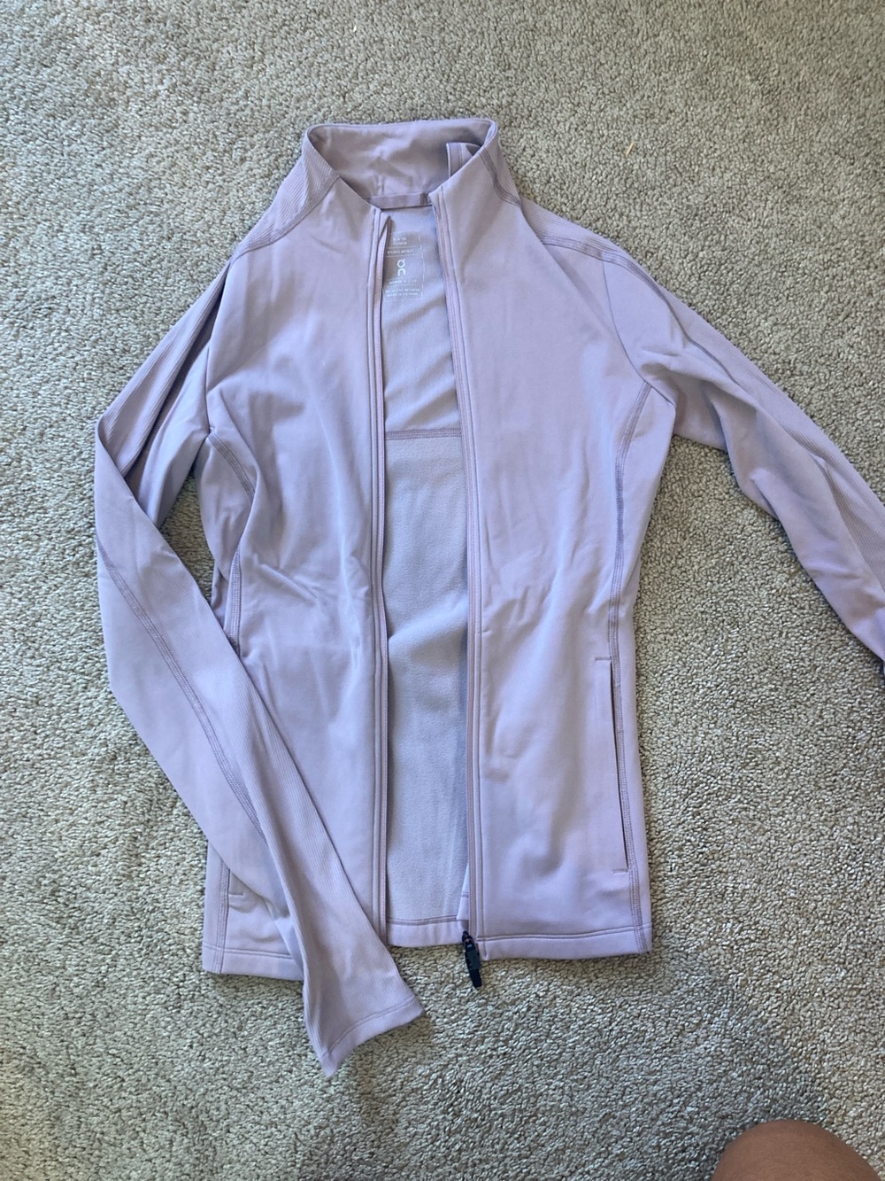 Light Lavender Zip-Front Utility Jacket for Women